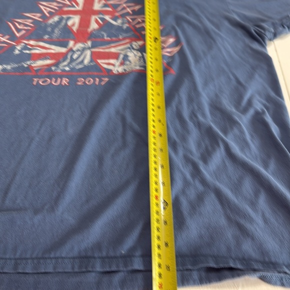 Def Leppard graphic concert T tour 2017 United States/Canada blue 2XL - Picture 9 of 9